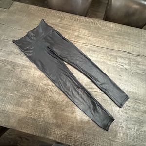 Spanx black metallic leggings 
Size: medium